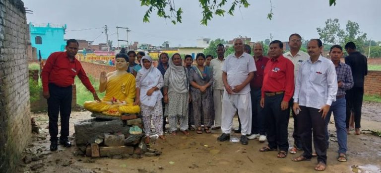 सम्राट अशोक क्लब ने की बुद्ध प्रतिमा संरक्षण की मांग